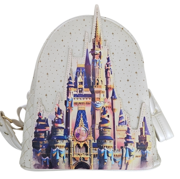 Loungefly Disney Parks 50th Anniversary Cinderella Castle Mini Backpack main image 10